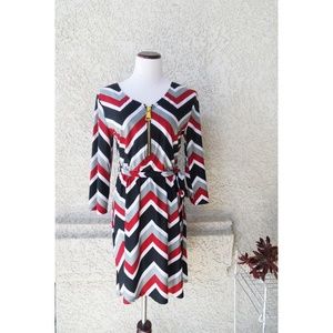Chevron Stripe Medium Petite Dress